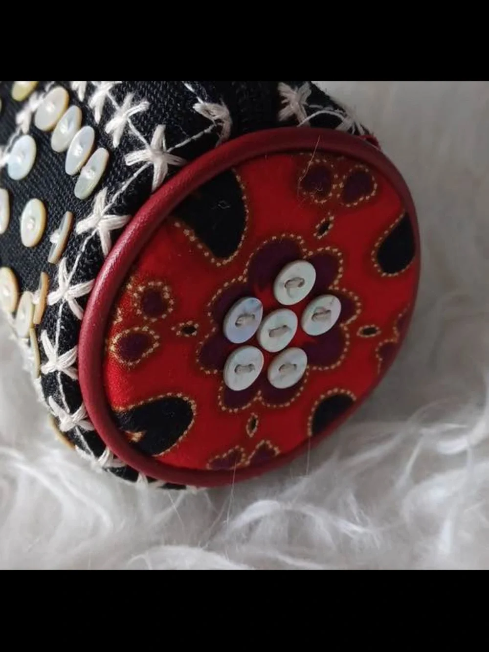 Isabella Fiore, Embellished Cylinder Wristlet